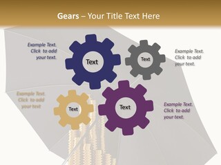 Umbrella Coins Conceptual PowerPoint Template