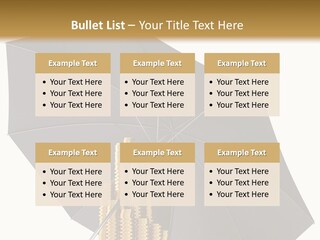 Umbrella Coins Conceptual PowerPoint Template