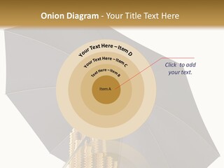 Umbrella Coins Conceptual PowerPoint Template