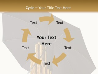 Umbrella Coins Conceptual PowerPoint Template