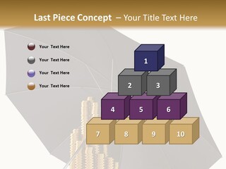 Umbrella Coins Conceptual PowerPoint Template