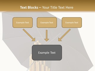 Umbrella Coins Conceptual PowerPoint Template