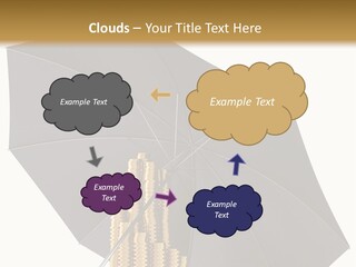 Umbrella Coins Conceptual PowerPoint Template