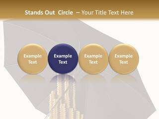 Umbrella Coins Conceptual PowerPoint Template