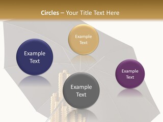 Umbrella Coins Conceptual PowerPoint Template