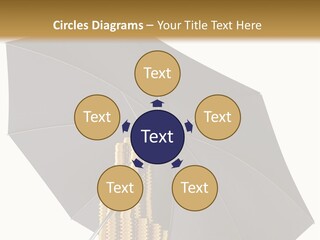 Umbrella Coins Conceptual PowerPoint Template