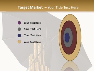 Umbrella Coins Conceptual PowerPoint Template