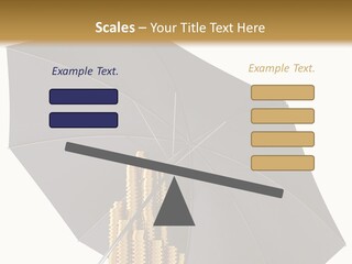 Umbrella Coins Conceptual PowerPoint Template