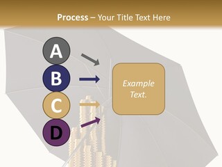 Umbrella Coins Conceptual PowerPoint Template