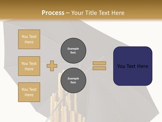 Umbrella Coins Conceptual PowerPoint Template