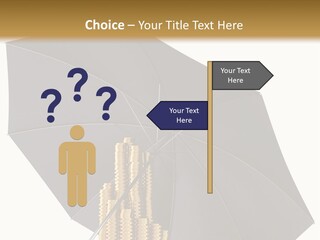 Umbrella Coins Conceptual PowerPoint Template