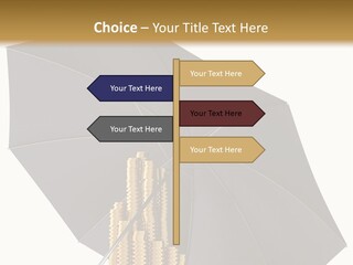 Umbrella Coins Conceptual PowerPoint Template