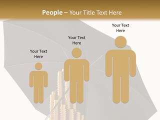 Umbrella Coins Conceptual PowerPoint Template