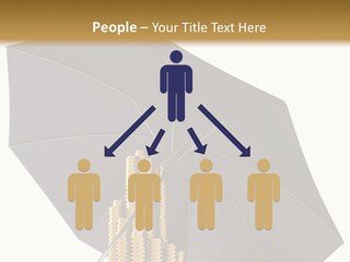 Umbrella Coins Conceptual PowerPoint Template