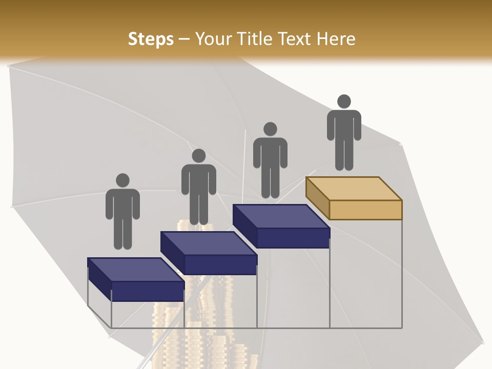 Umbrella Coins Conceptual PowerPoint Template