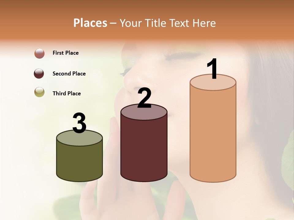 Woman Organic Hand PowerPoint Template