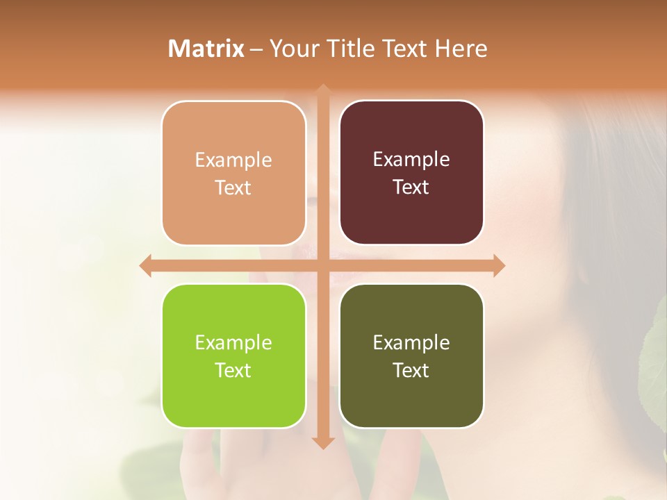 Woman Organic Hand PowerPoint Template