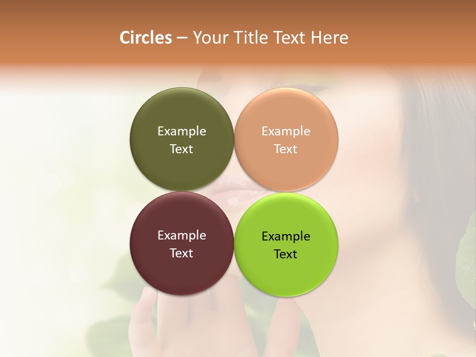 Woman Organic Hand PowerPoint Template