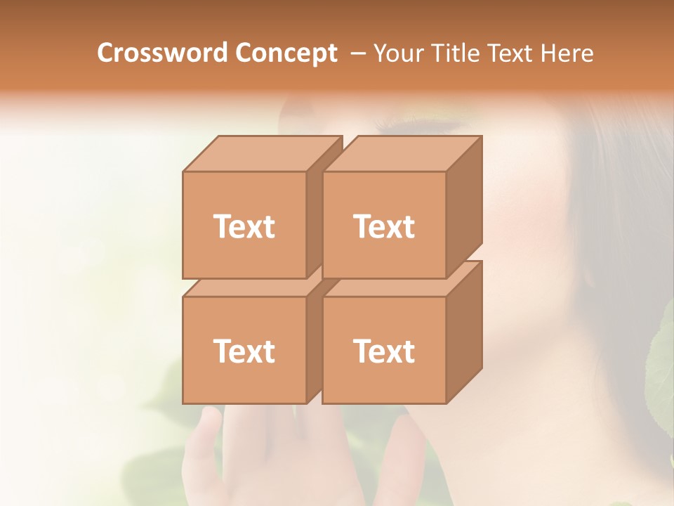 Woman Organic Hand PowerPoint Template
