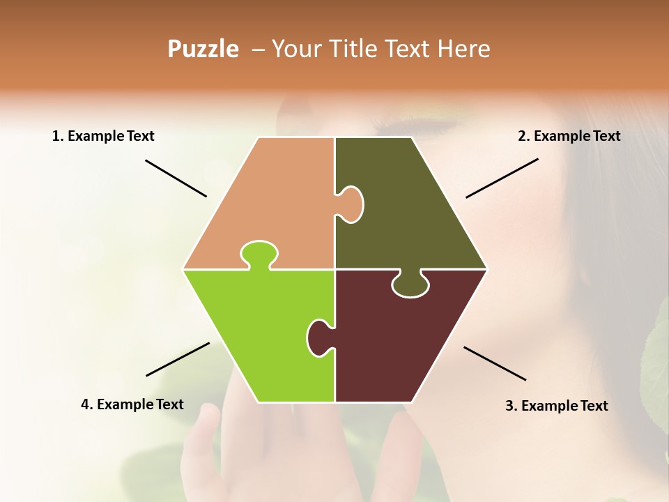 Woman Organic Hand PowerPoint Template