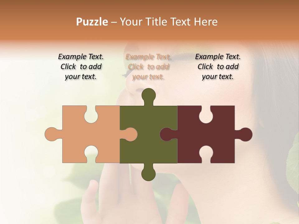 Woman Organic Hand PowerPoint Template