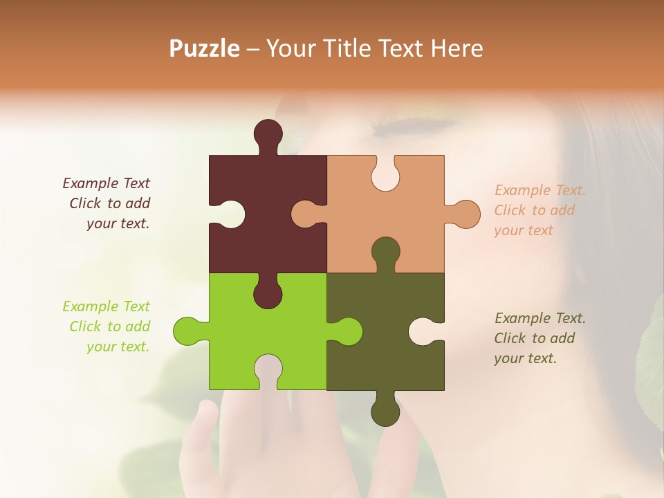 Woman Organic Hand PowerPoint Template