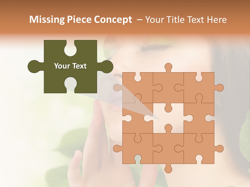 Woman Organic Hand PowerPoint Template