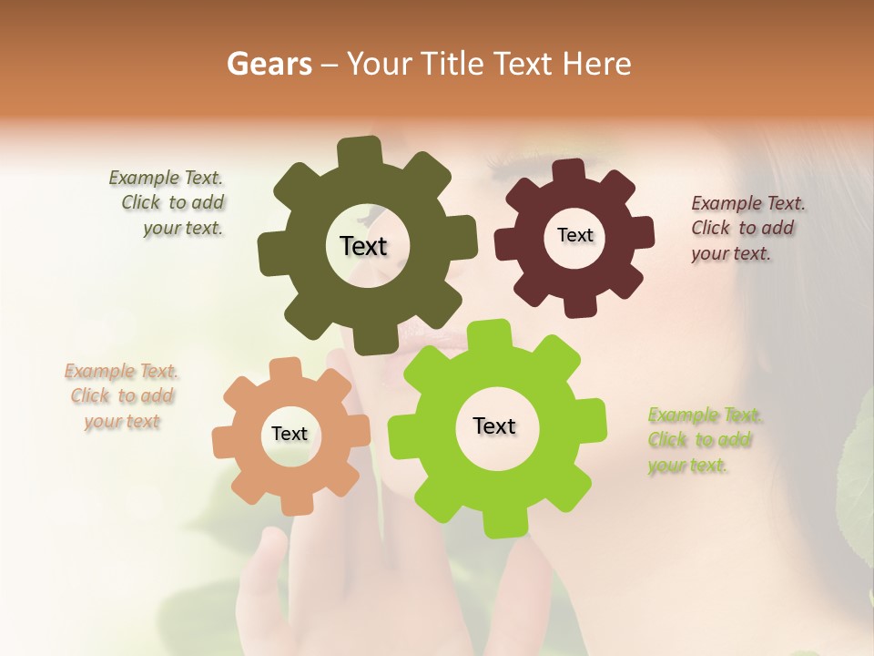 Woman Organic Hand PowerPoint Template