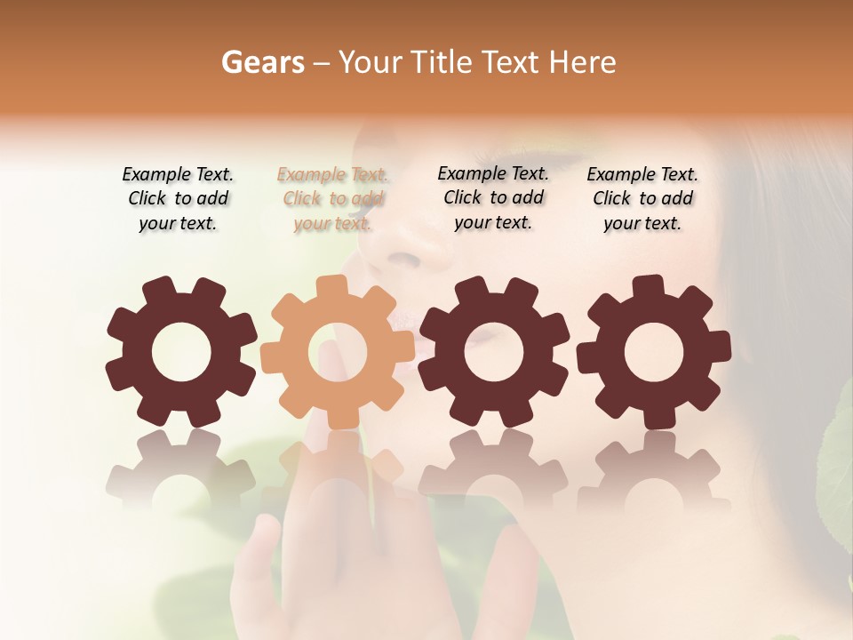 Woman Organic Hand PowerPoint Template