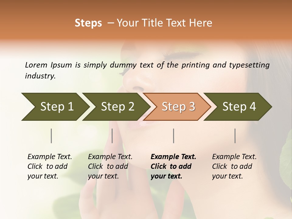 Woman Organic Hand PowerPoint Template