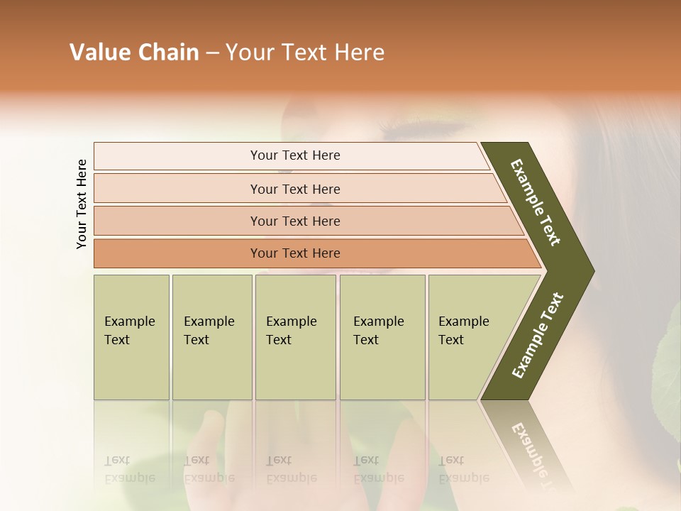 Woman Organic Hand PowerPoint Template