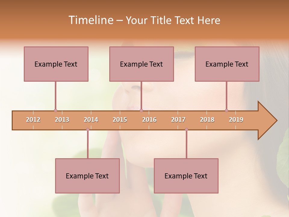 Woman Organic Hand PowerPoint Template