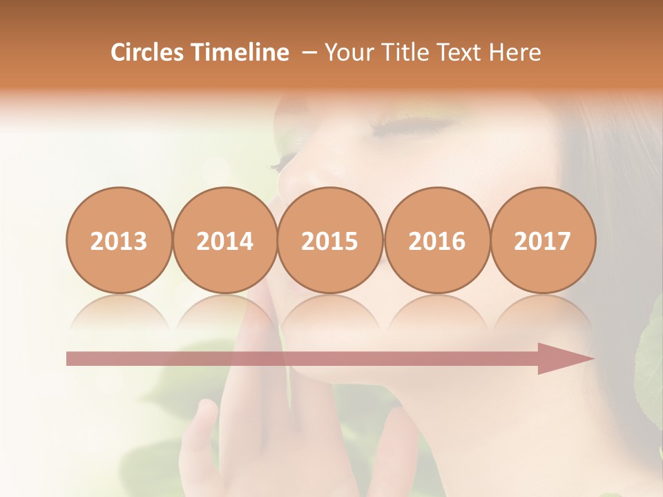 Woman Organic Hand PowerPoint Template