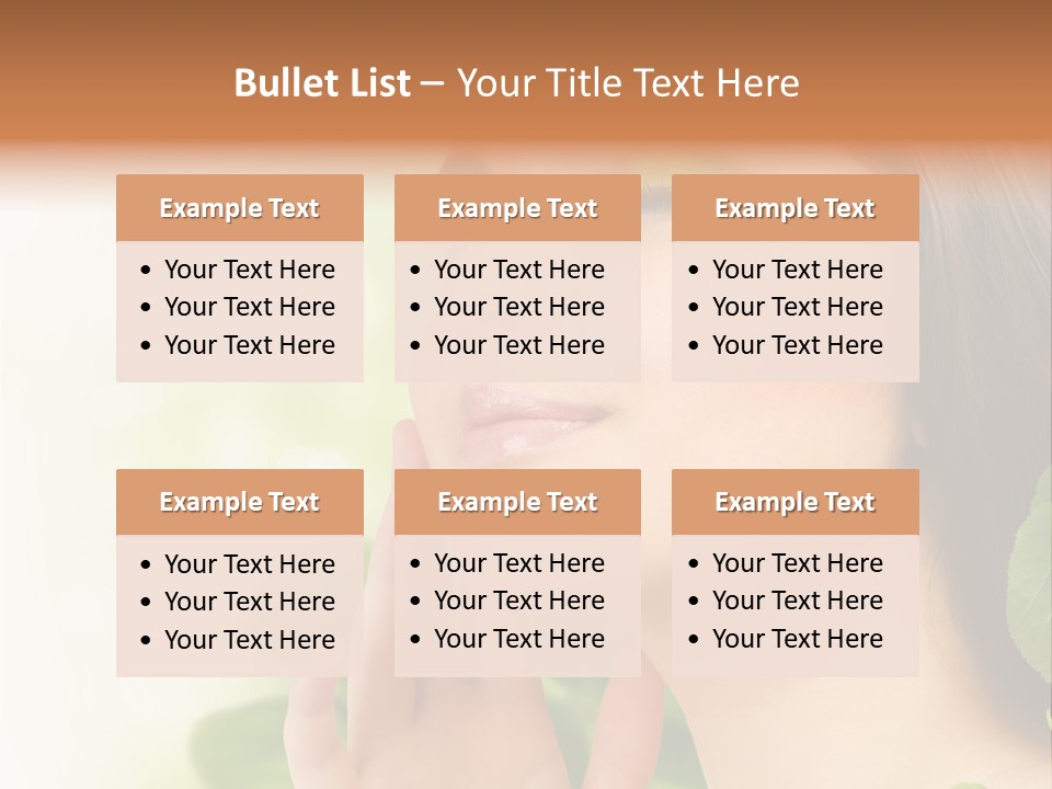 Woman Organic Hand PowerPoint Template