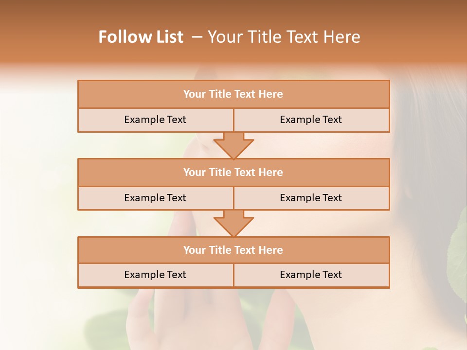 Woman Organic Hand PowerPoint Template