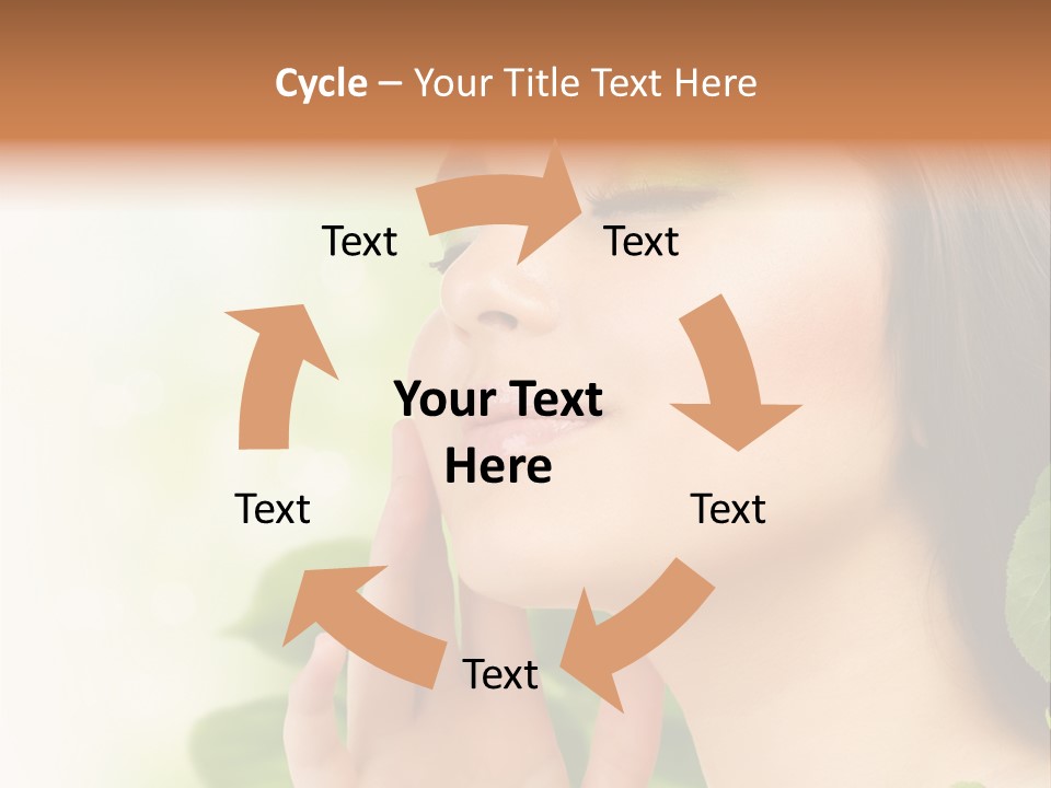 Woman Organic Hand PowerPoint Template