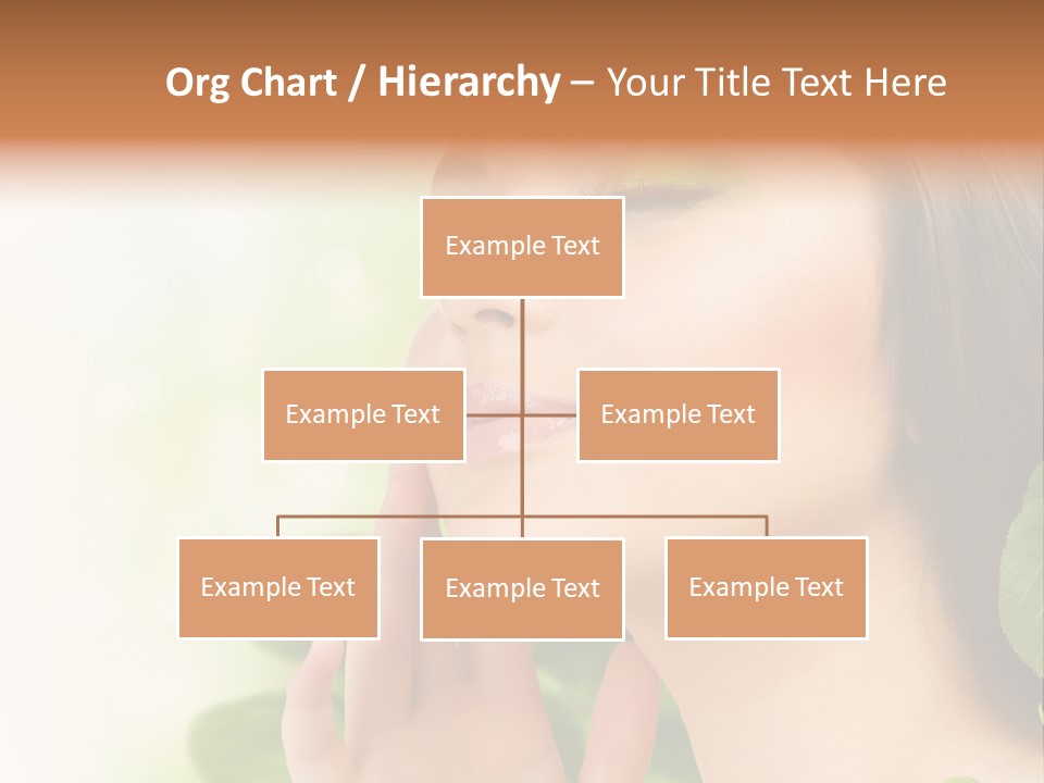 Woman Organic Hand PowerPoint Template