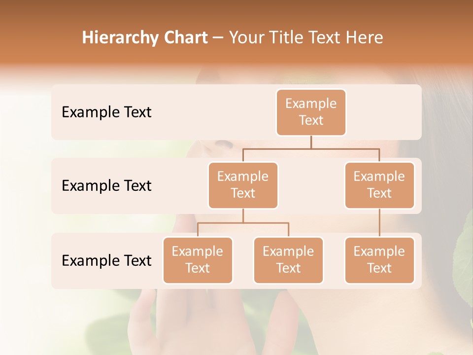 Woman Organic Hand PowerPoint Template