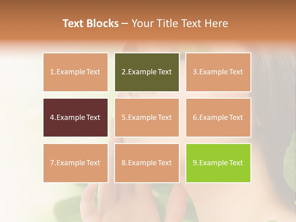 Woman Organic Hand PowerPoint Template