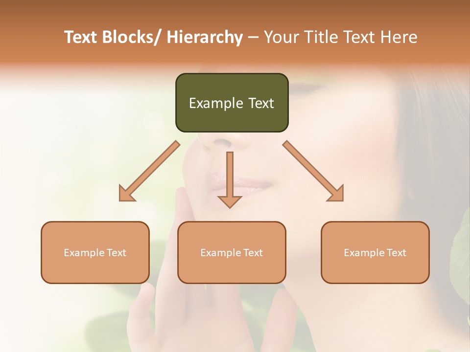 Woman Organic Hand PowerPoint Template