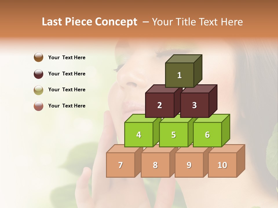 Woman Organic Hand PowerPoint Template