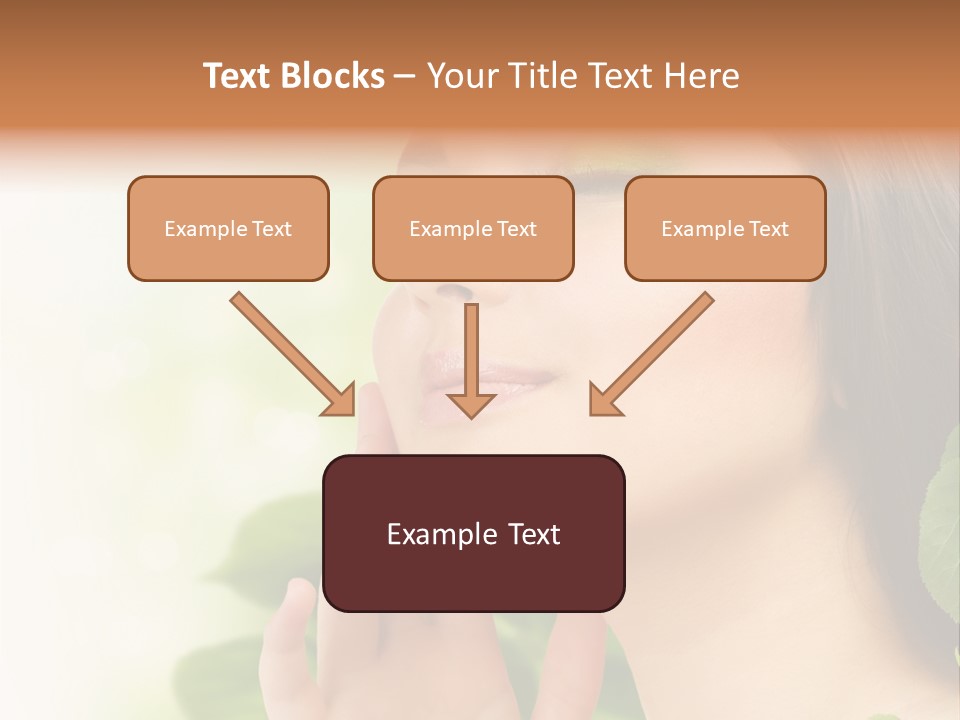 Woman Organic Hand PowerPoint Template