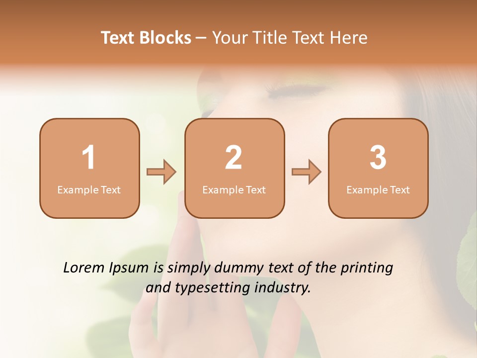 Woman Organic Hand PowerPoint Template