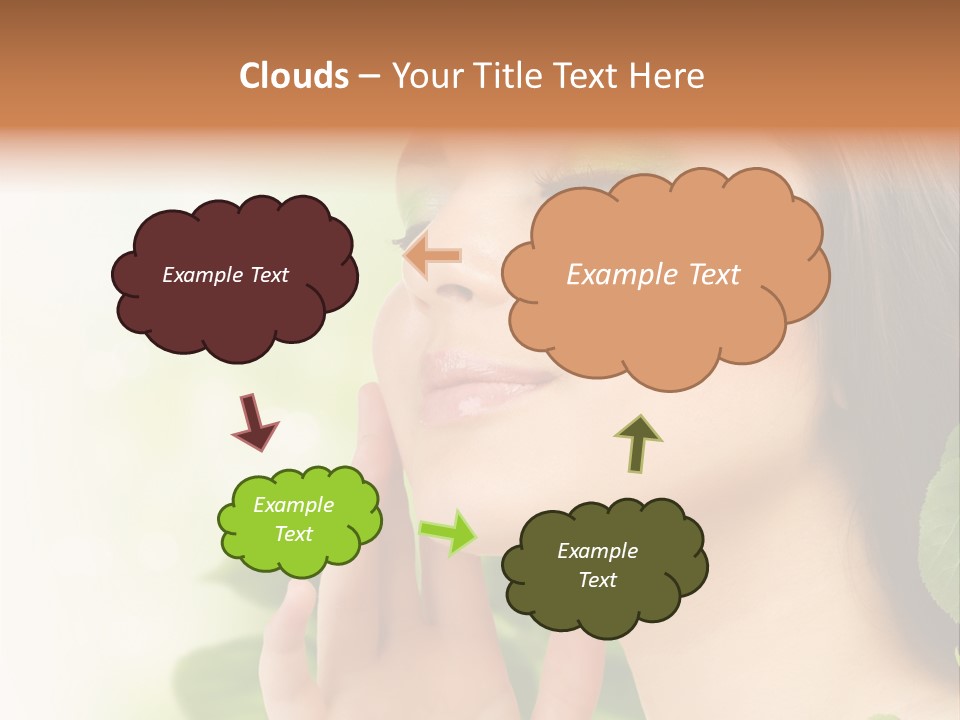 Woman Organic Hand PowerPoint Template