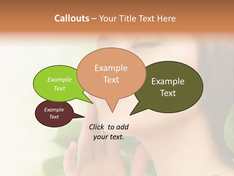 Woman Organic Hand PowerPoint Template