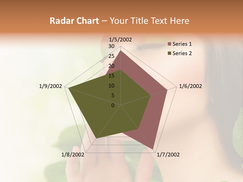 Woman Organic Hand PowerPoint Template