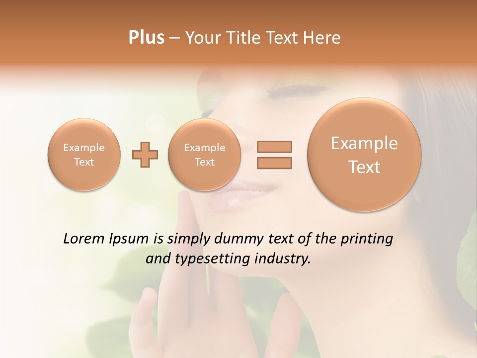 Woman Organic Hand PowerPoint Template