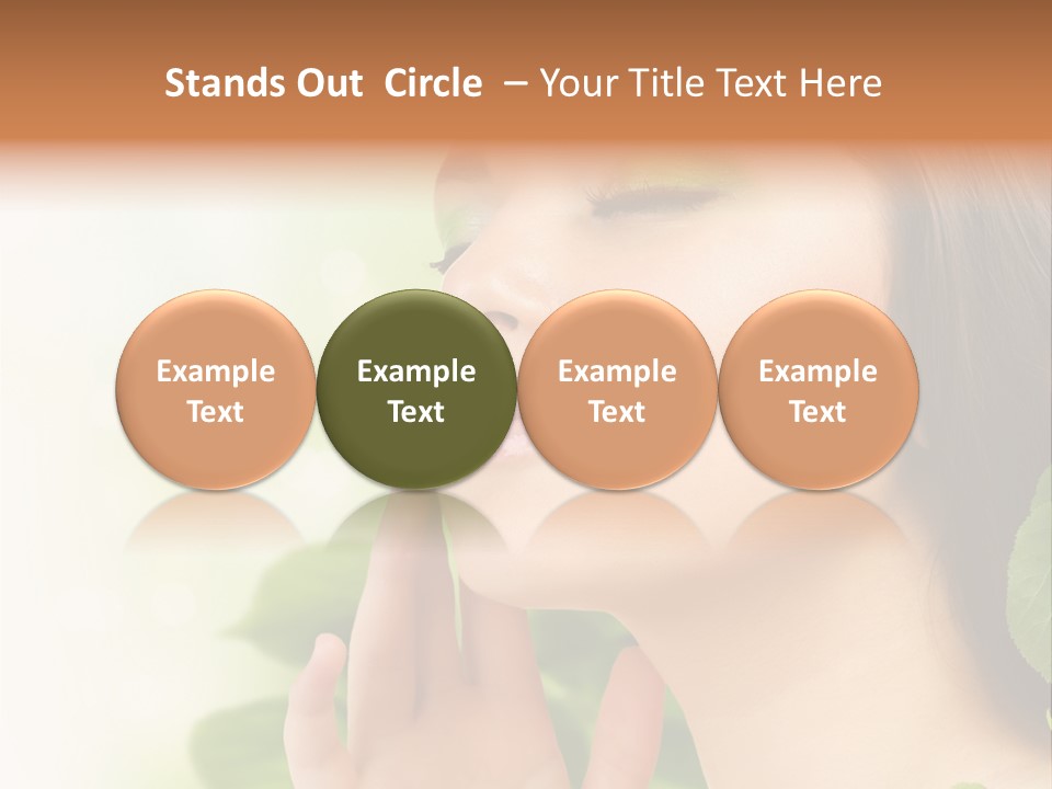 Woman Organic Hand PowerPoint Template