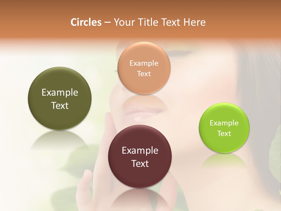 Woman Organic Hand PowerPoint Template