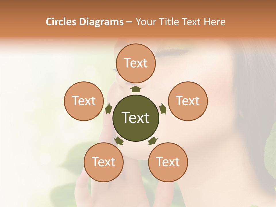 Woman Organic Hand PowerPoint Template